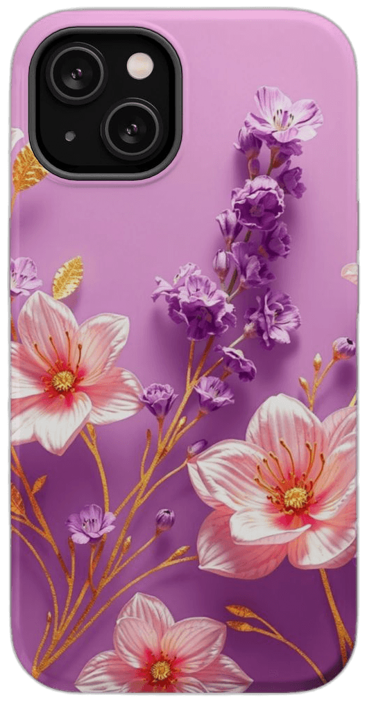 Floral Gold Foil phone case